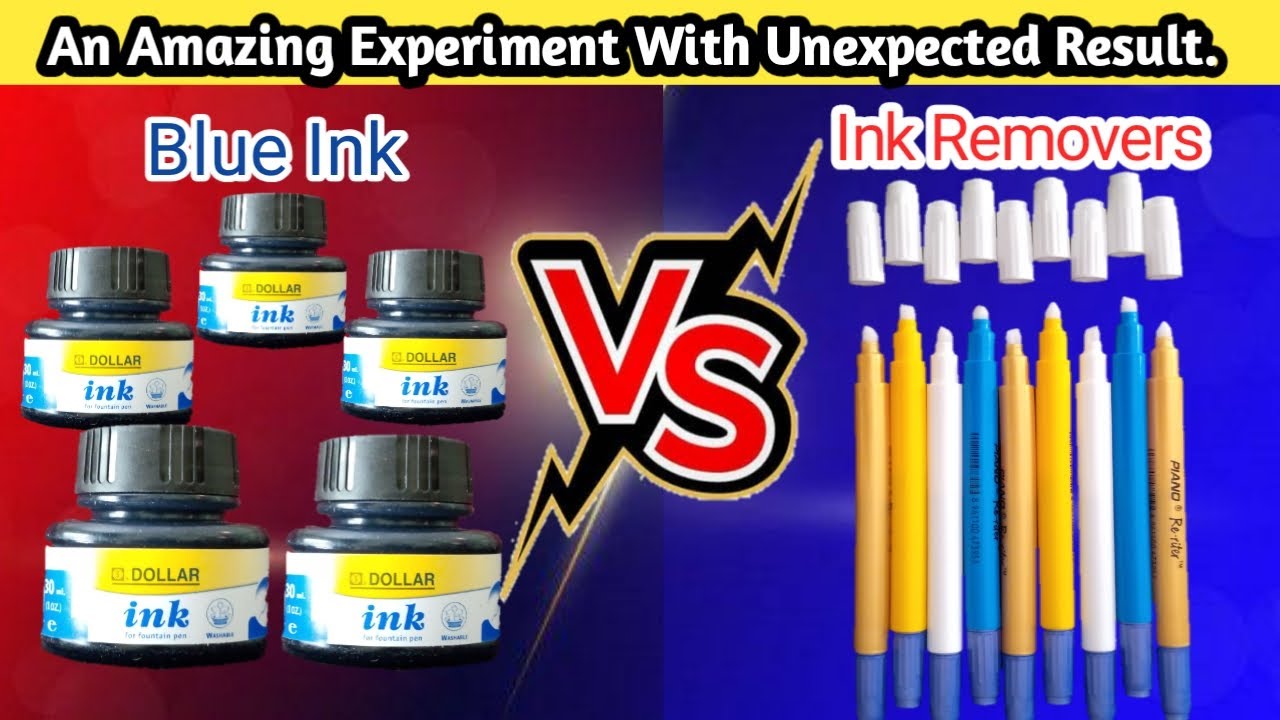 Blue Ink VS Ink Remover An amazing Experiment With unexpected Result