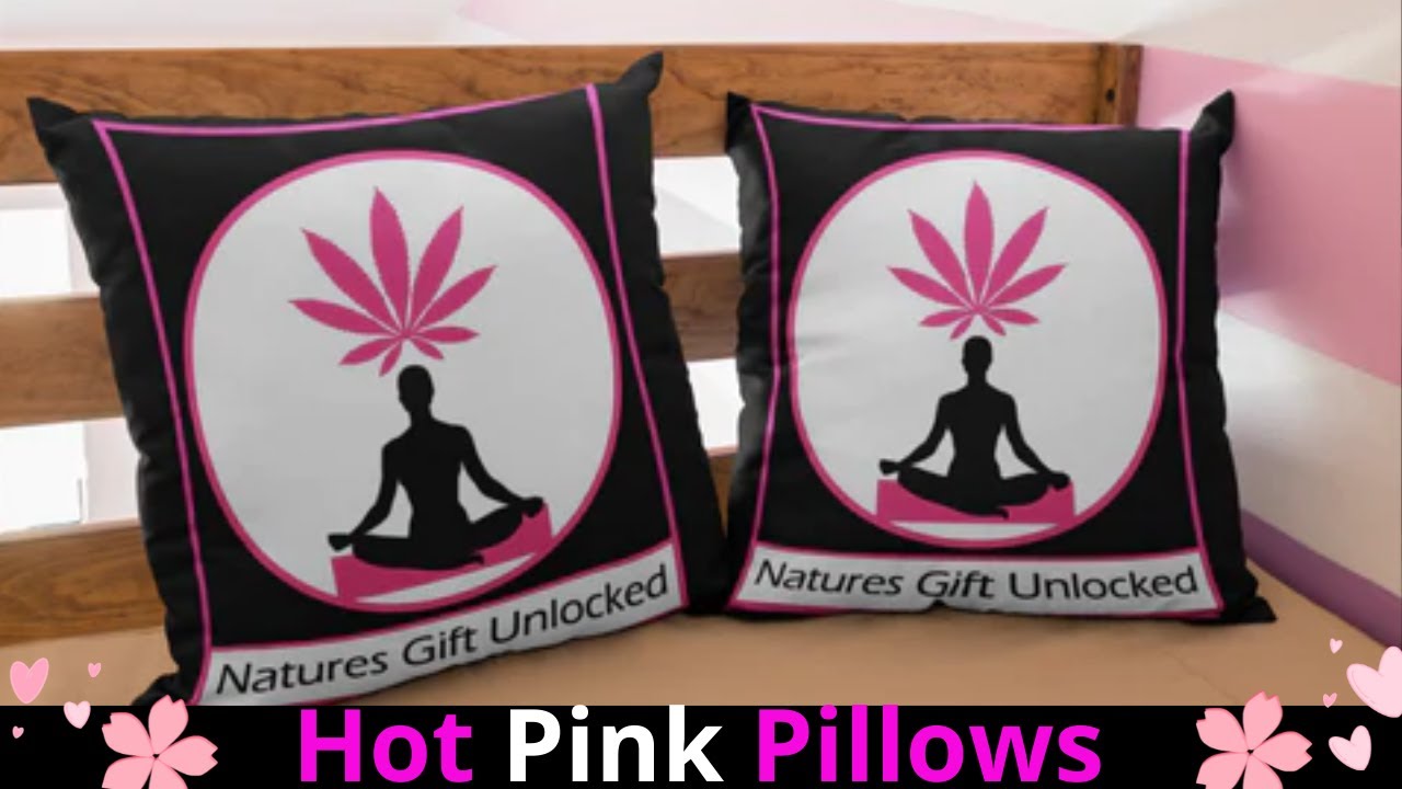 Pink Decorative Pillows NGU Weed Shirts
