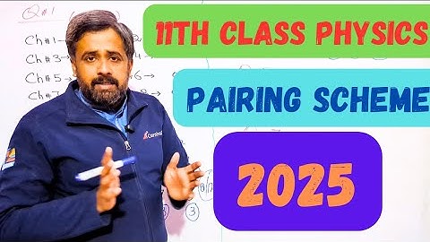 11th Class Physics || 1st year physics pairing scheme 2025 - Class 11 Physics Pairing scheme