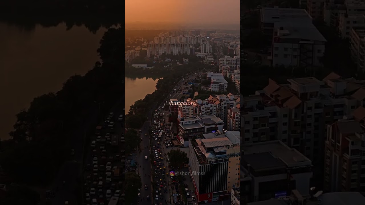 🌇Golden hour hits different in Bangalore.  