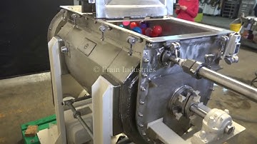 J H Day 304 S/S Fully Jacketed Single Shaft Double Ribbon Blender Demonstration