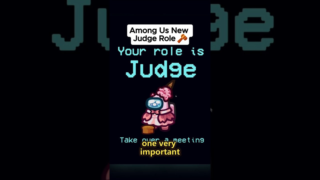 The New JUDGE Role Too OP? ⚖️🧑‍⚖️ #amongus #gaming #judge