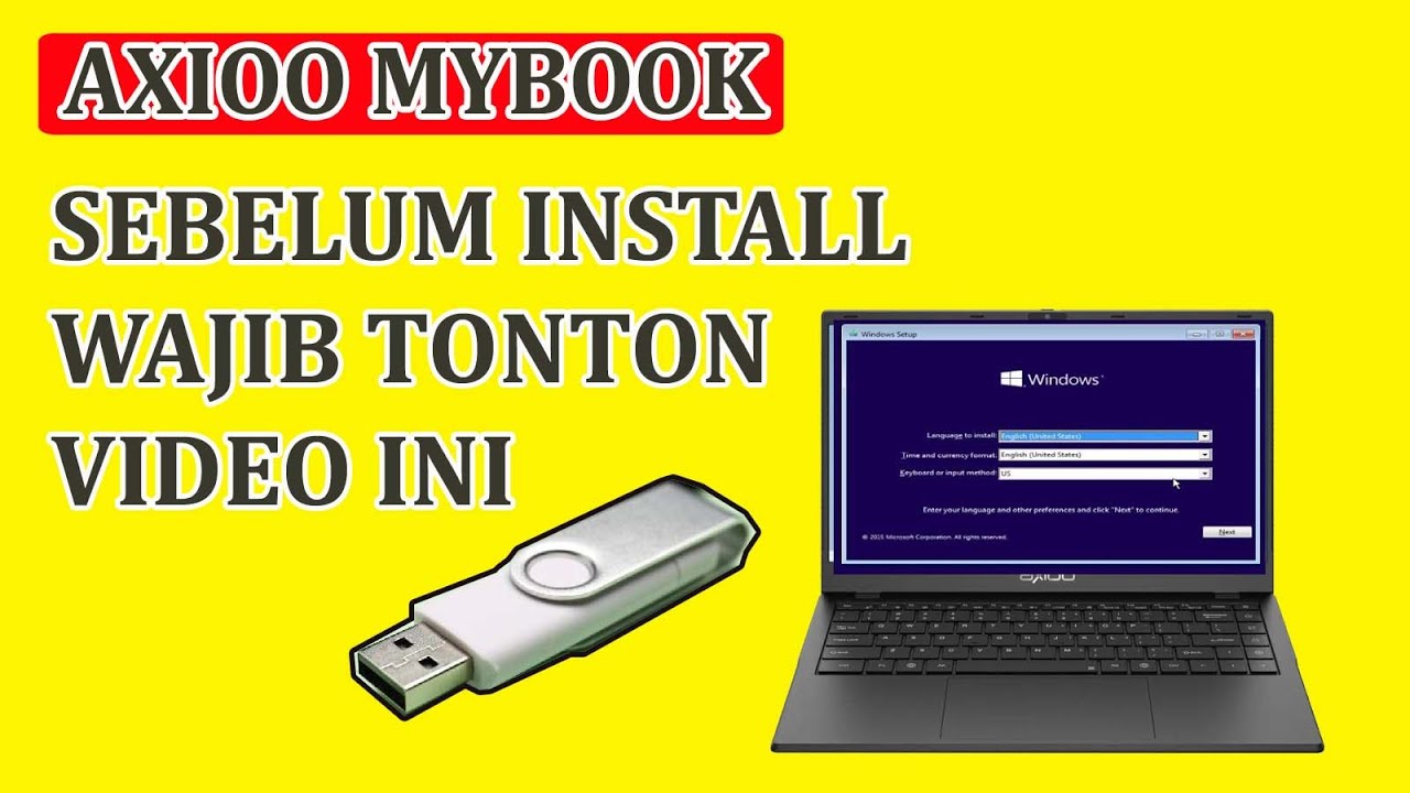 CARA INSTALL AXIOO MYBOOK 11 - YouTube