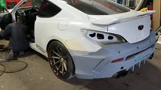 Genesis Coupe M & S Rear Bumper Install