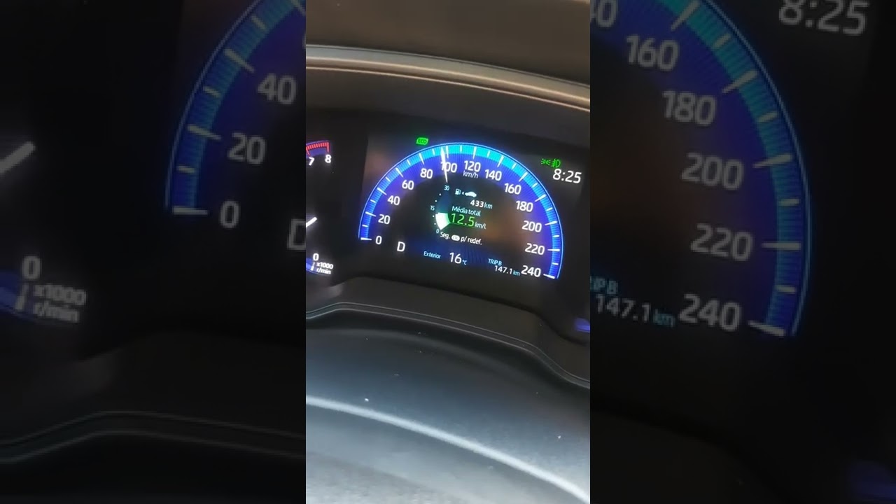 Corolla cross 2023 2.0 XRE consumo no etanol a 100 km hora