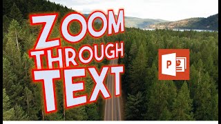 Zoom through Text Intro Animation Effect in Powerpoint