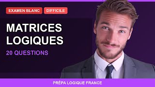 🔴 Matrices Logiques - EXAMEN BLANC Difficile #1 | SNCF | Banques | Armée (TAMI-C)