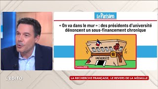 The downside of French research - Yaël Goosz's editorial