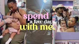 VLOG ❤︎ spend a few days with me! (aura gets her ears pierced at 5 months + more.)