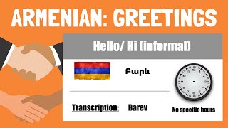 Learn Armenian: Greetings and Farewells in Armenian