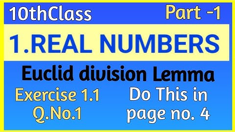 10thClass,Real Numbers,Exercise 1.1, Q.No.1,Do This in page no.4 @mathsworldmakessmartintelugu