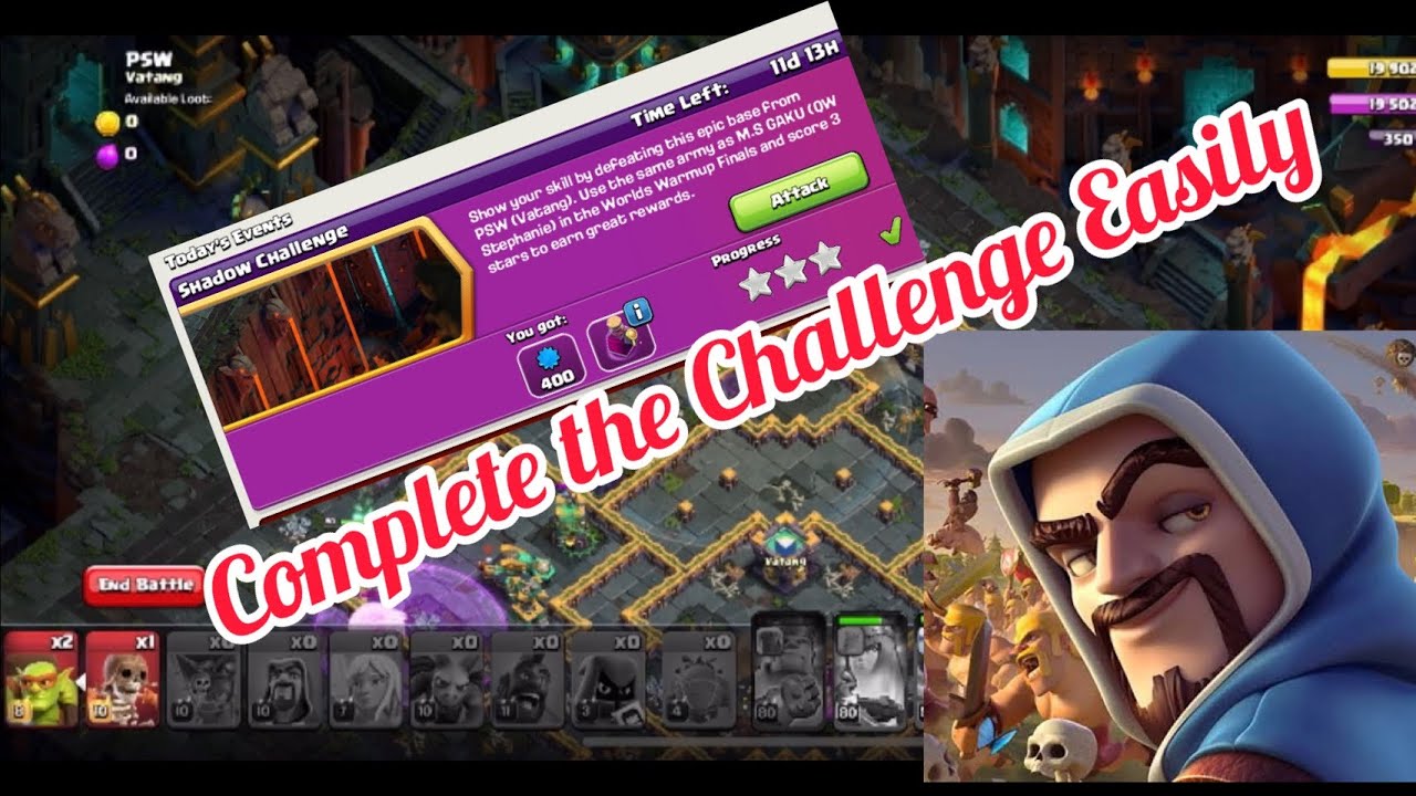 COC SHADOW EVENT CHALLENGE-clash of clans | EASILY 3 STAR SHADOW EVENT 