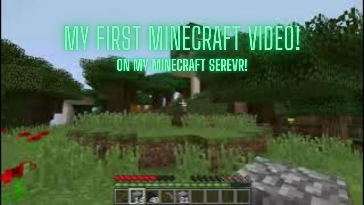 my first minecraft video (my minecraft server) - YouTube
