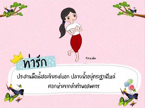 วิชานาฏศิลป์ เรื่องภาษาท่ารำ ชั้นประถมศึกษาปีที่ 3 โดยครูนุ่น โรงเรียนเทศบาล 5 (วัดกลางวรวิหาร)