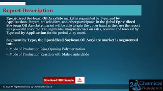 Global Epoxidized Soybean Oil Acrylate Market Insights and Forecast to 2026