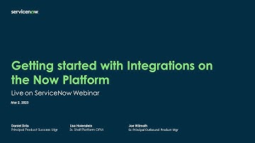 Platform Academy Session #31 - March 2, 2023 - Integration options on the Now Platform