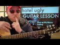 How To Play Shut Up My Moms Calling Guitar Hotel Ugly // easy guitar tutorial beginner lesson chords