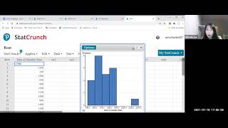 StatCrunch: Histogram