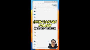 Membuat Folder Berkala dengan Excel dan Batch File