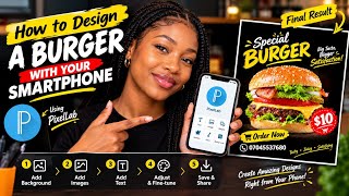 HOW TO DESIGN A BURGER FLYER WITH JUST YOUR SMARTPHONE: BEGINNERS screenshot 2