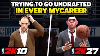 Trying To Go UNDRAFTED In Every MYCAREER - NBA 2k screenshot 4