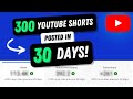 I posted 300 youtube shorts in 30 days on a brand new channel  here are the results