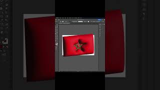 Morocco flag illustration 3d design #morocco #3d  #flag    #inspiration  #adobeillustrator  #shorts
