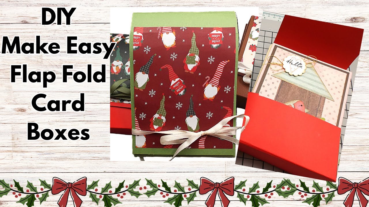 DIY- Make A2 Card Boxes that Hold 12 Cards + Envelopes! - YouTube