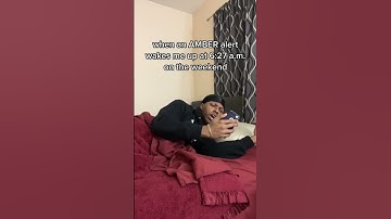 when an AMBER alert wakes you up early in the morning