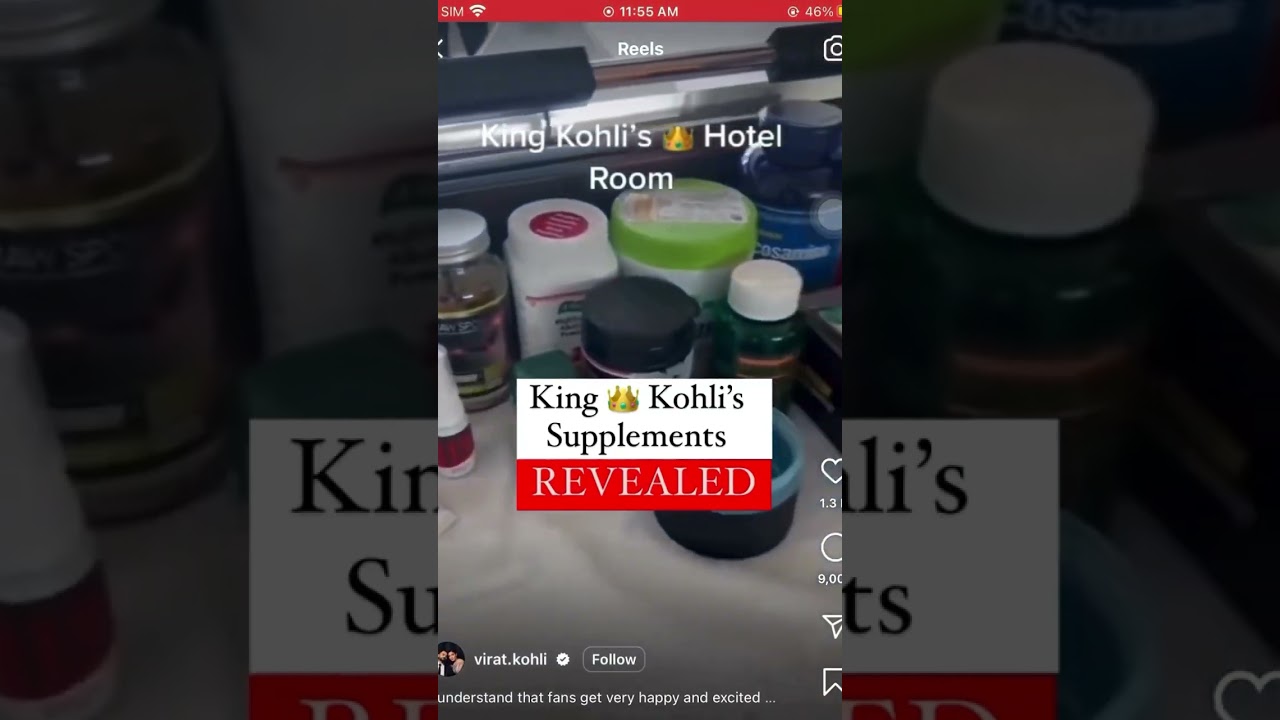 Virat Kohli supplements revealed | Kohli products exposed | cricketers life