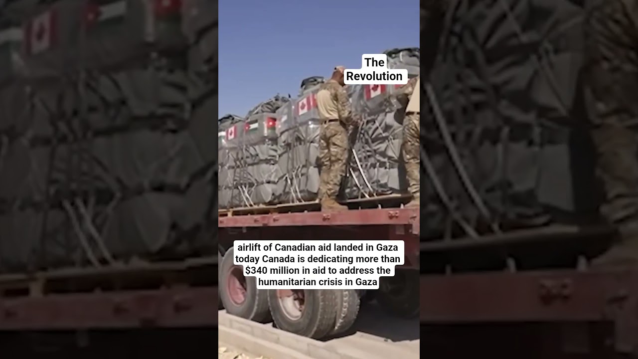 airlift of Canadian aid landed in Gaza today