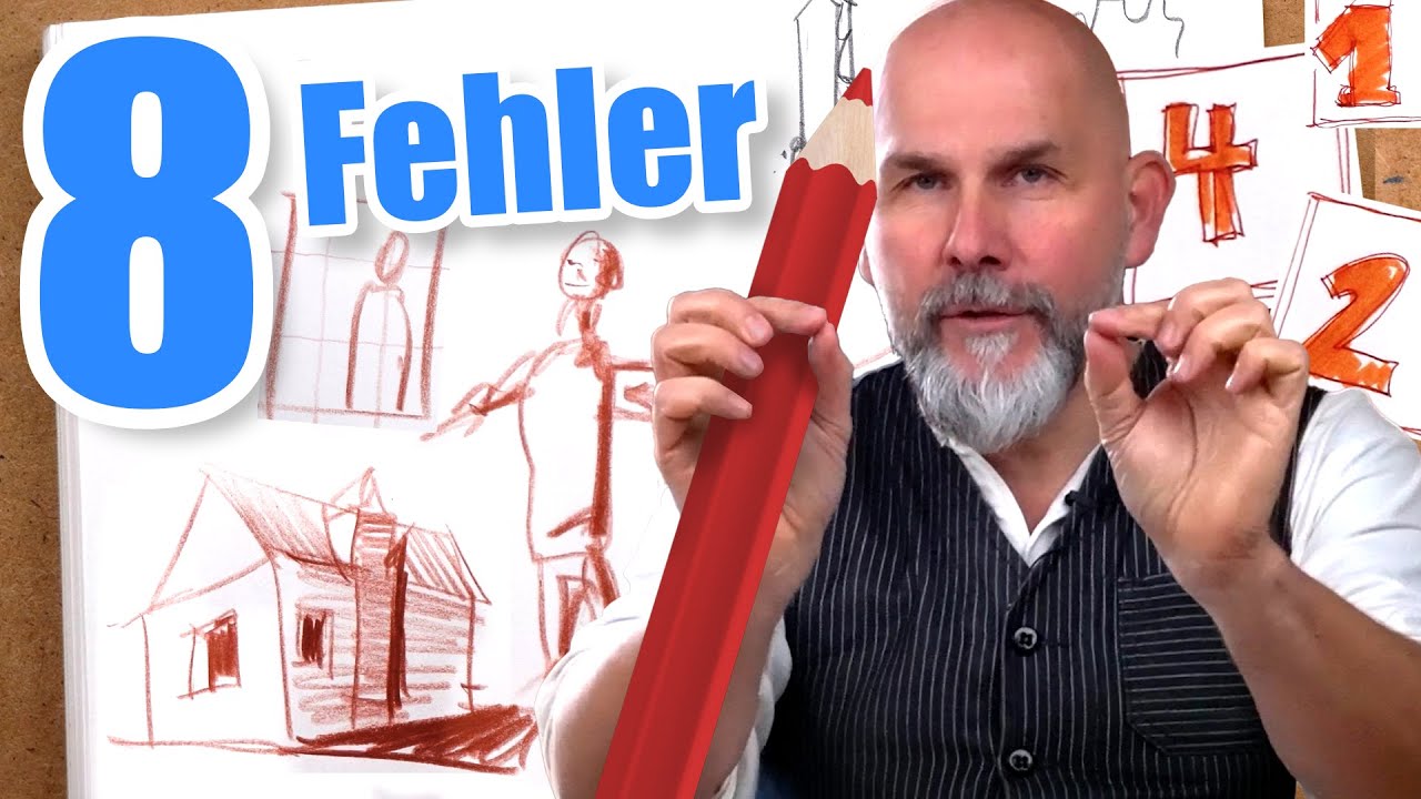 Diese 8 Anfänger-Fehler solltest du beim Urban-Sketching vermeiden! |  Malte Wulf