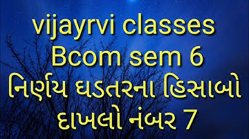 Bcom sem 6 nirnay ghadtar na hisabo 7