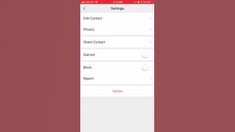 How to DELETE A CONTACT on WECHAT?