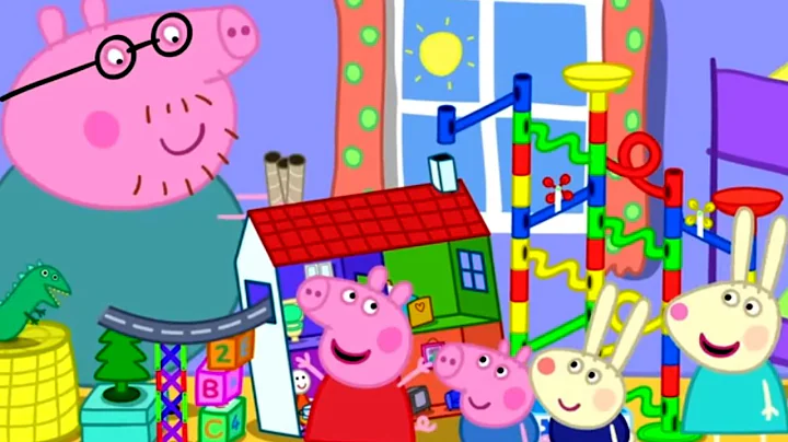 The Biggest Marble Run Challenge with Peppa Pig | Peppa Pig Official Family Kids Cartoon