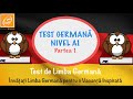 Test Germană Nivel A1- partea 1