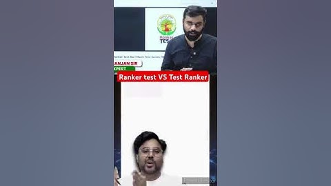 Ranker Test vs Test Ranker Which is best Aditya Ranjan vs Gagan Pratap Test Controversy Viral Video