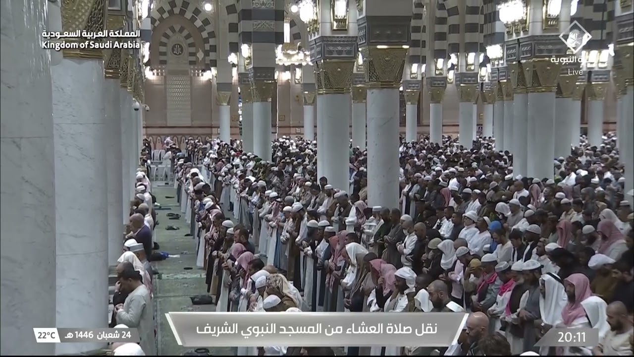 صلاة العشاء للشيخ عبدالله القرافي 24 شعبان 1446هـ