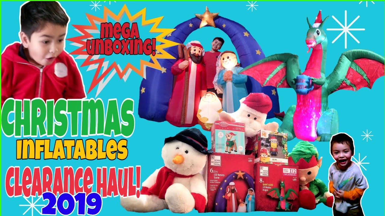 Mega Unboxing! Christmas Inflatables Clearance Haul 2019 YouTube
