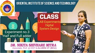 Digital System Design, Experiment 3, half and full adder