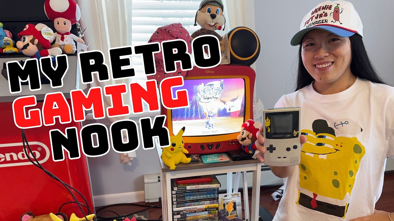 My Retro Gaming Nook! 90s/2000s - YouTube