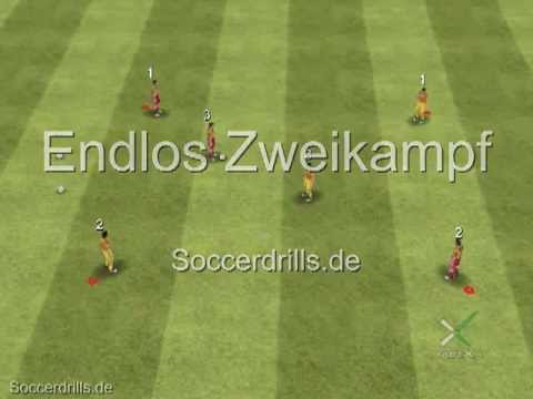 Carsten 1-gegen-1 | Übung fürs Kinderfussball Training [Zweikampf | Dribbling | Ballannahme]