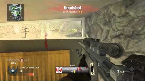 Black Ops: No Scope Headshot Across Map
