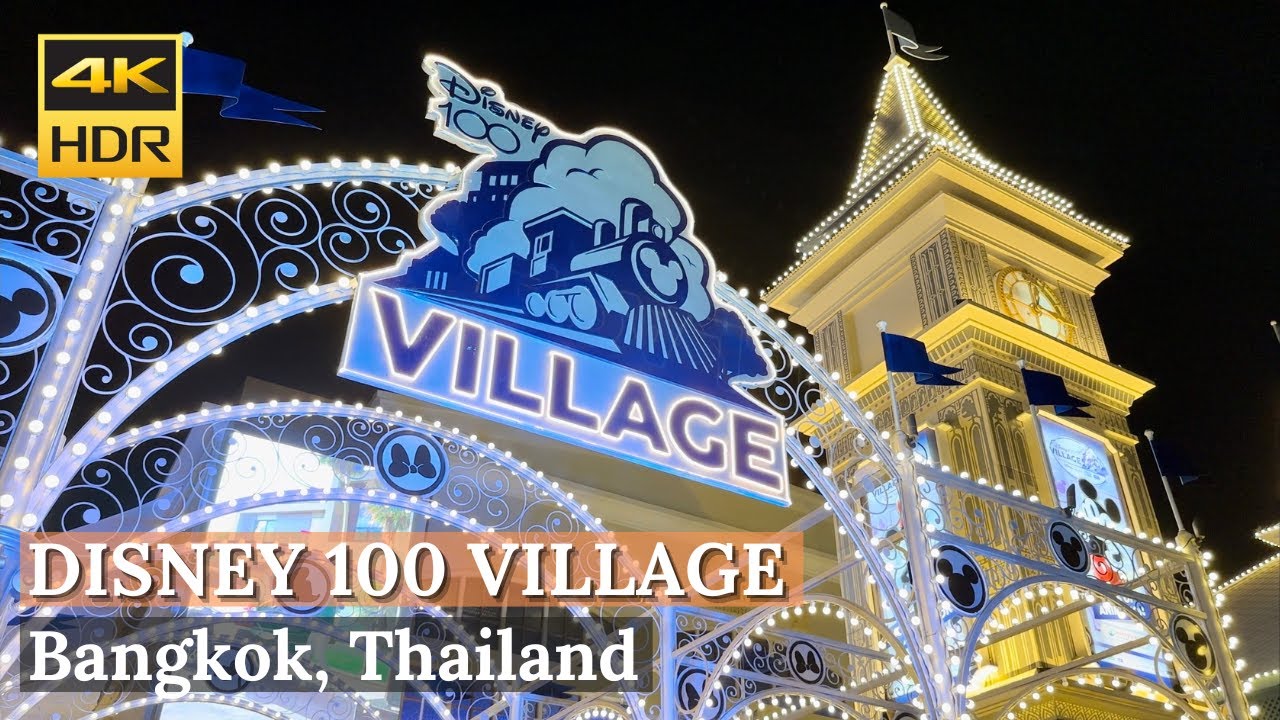 [BANGKOK] Disney100 Village At Asiatique The Riverfront "Disney Pop-Up Event" | Thailand [4K HDR]