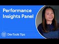 Performance insights panel devtoolstips