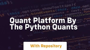 Quant platform by the python quants