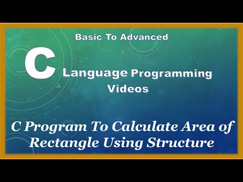 C Program To Calculate Area of Rectangle Using Structure