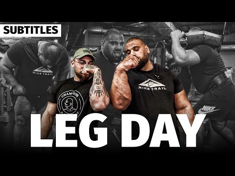 Brutal Leg Day with @LevanSaginashviliOfficial w/ Subtitles | ბრუტალური ფეხის დღე ლევანთან ერთად