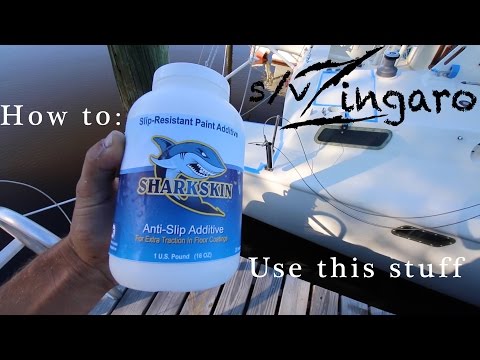 How-to: Paint nonskid on your boat's deck | Sailing Zingaro Live