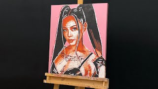 Painting Bella Poarch In Pop Art